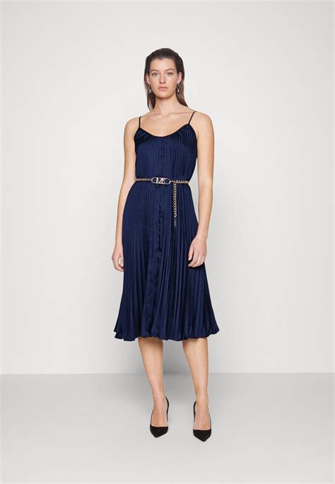 vestito michael kors azzurro|michael kors midi dress.